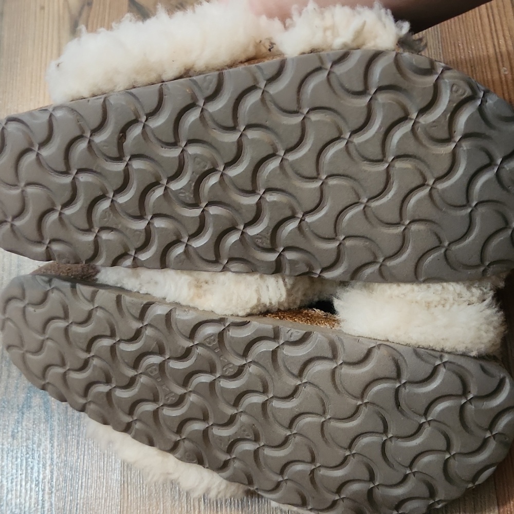Birkenstock Papillo Daytona Shearling Cross Leather Boho Hippie Sandals Fluff 37 - Picture 3 of 4